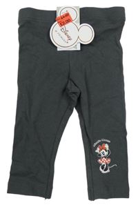 Nové - tmavosivé legíny s Minnie PRIMARK