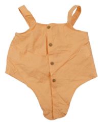 Svetlooranžová letná asymetrická blúzka H&M