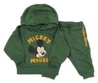 2Set - Khaki mikina s Mickey a kapucí + tepláky PRIMARK