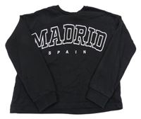 Černá mikina s nápisem H&M