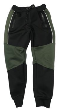 Černo-khaki športové tepláky PEP&CO