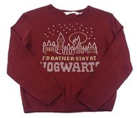 Vínový svetr s potiskem - Harry Potter H&M