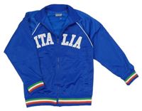 Modrá sportovní propínací mikina - Italia
