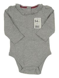 Nové - Šedé melírované body s límečkem Mothercare