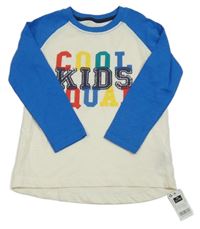 Nové - Smetanovo-modré triko s nápisem St. Bernard