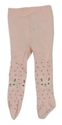 Ružové pančuchy s bodkami a králikmi Impidimpi