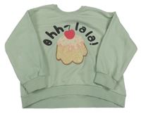 Svetlozelená mikina s pudinkem George