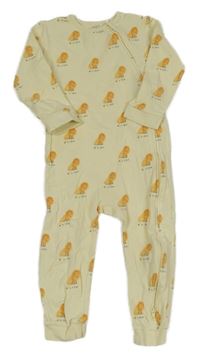 Krémový žebrovaný overal s lvy M&S