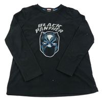 Černá fleecová pyžamová mikina s Black Pantherem Primark