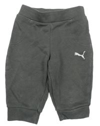 Tmavosivé tepláky s logom Puma
