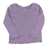 Levandulové rebrované tričko Primark