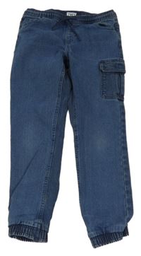 Modré cuff rifle s vreckom L&D