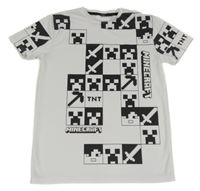 Bílé sportovní tričko s Minecraft Primark