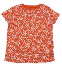 Červené kvetované tričko F&F