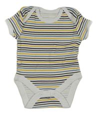 Bílo-barevné pruhované body Primark