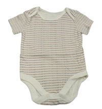 Bílo-barevné vzorované body 