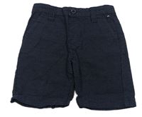 Tmavomodré bodkovaná é chino kraťasy Denim Co.