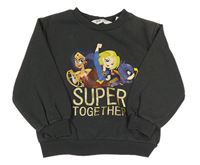 Tmavošedá mikina s potiskem H&M