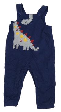 Tmavomodré laclové tepláky s dinem M&Co.