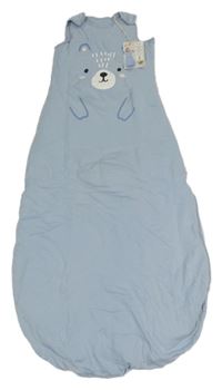 Nové - modrý zateplený spací pytel s medvěďom Lily & Dan