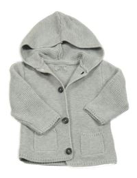 Sivý prepínaci sveter s kapucňou Primark