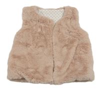 Růžová kožešinová vesta Dunnes Stores 