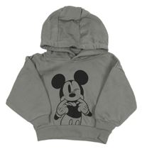 Sivý sveter s Micekym a kapucňou Primark