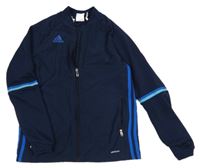 Tmavomodrá prepínaci športová mikina s logom Adidas