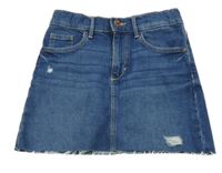 Tmavomodrá rifľová sukňa H&M