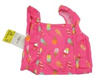 Nové - Neónově ružová plavková lambáda so zmrzlinami a volánikmi Crafted