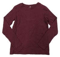 Vínové tričko H&M