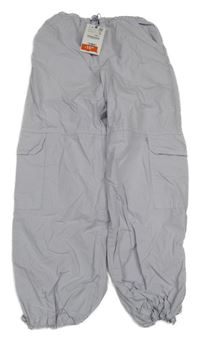 Nové - Lila cargo cuff plátenné nohavice Zara