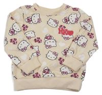 Béžová mikina s Hello Kitty