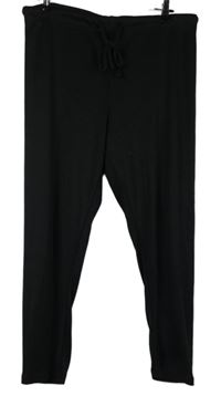 Dámske čierne úpletové legíny