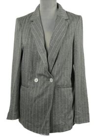 Dámský šedý proužkovaný blejzr Topshop 