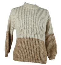 Dámský smetanovo-hnědý svetr Primark 