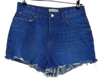 Dámské modré riflové roztřepené kraťasy Denim 