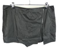 Dámská černá potažená skort sukně Shein 