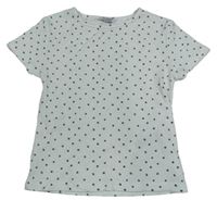 Bílé puntíkaté žebrované tričko Primark