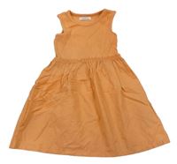 Oranžové bavlněno/plátěné šaty Primark