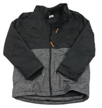 Černo-šedá šusťáková zimní bunda H&M