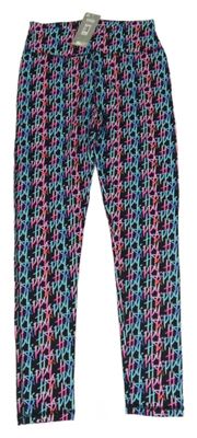 -Nové Čierno-farebné športové legíny s nápismi zn. Dunnes