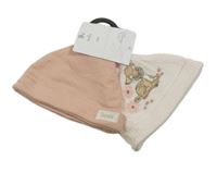 Nové - 2x růžová čepice s Bambim Disney