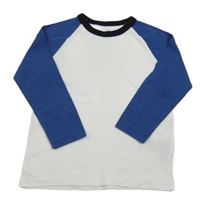 Bielo-modré tričko H&M