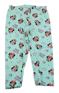 Svetlomodré capri legíny s Minnie Disney