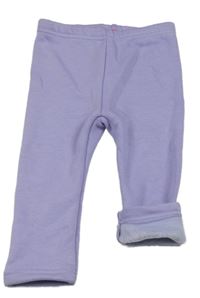 Lila zateplené legíny