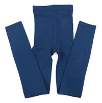 Tmavomodré thermo punčochové legíny 