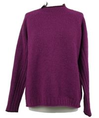 Nové - Dámsky tmavoružový vlnený sveter White Stuff