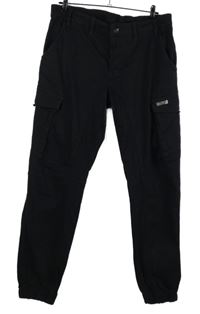 Pánské černé cargo cuff rifle Jean Pascale vel. 34