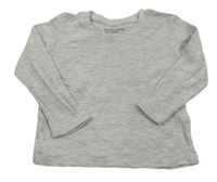 Sivé rebrované tričko Primark